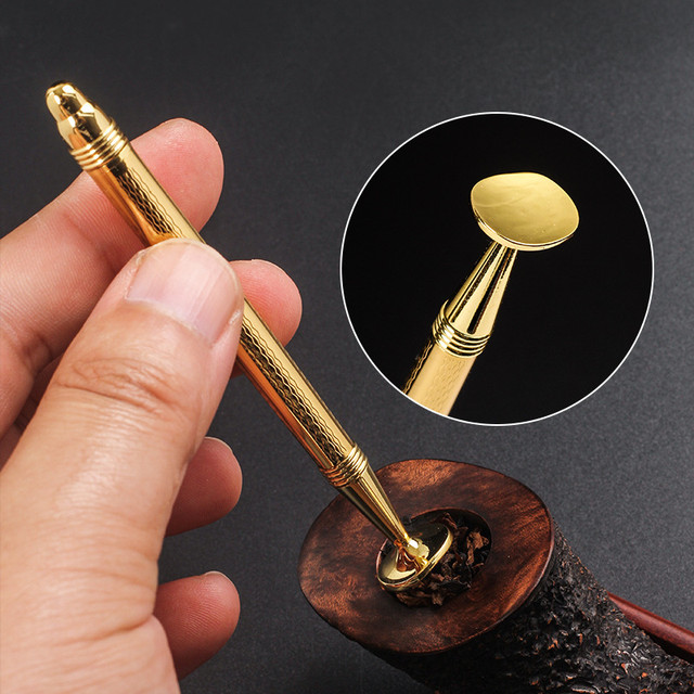 2 in 1 Metal Tobacco Pipe Cleaner Tamper Tool Smoking Pipe Cleaners Smoke  Smoking Accessories (Golden) - AliExpress